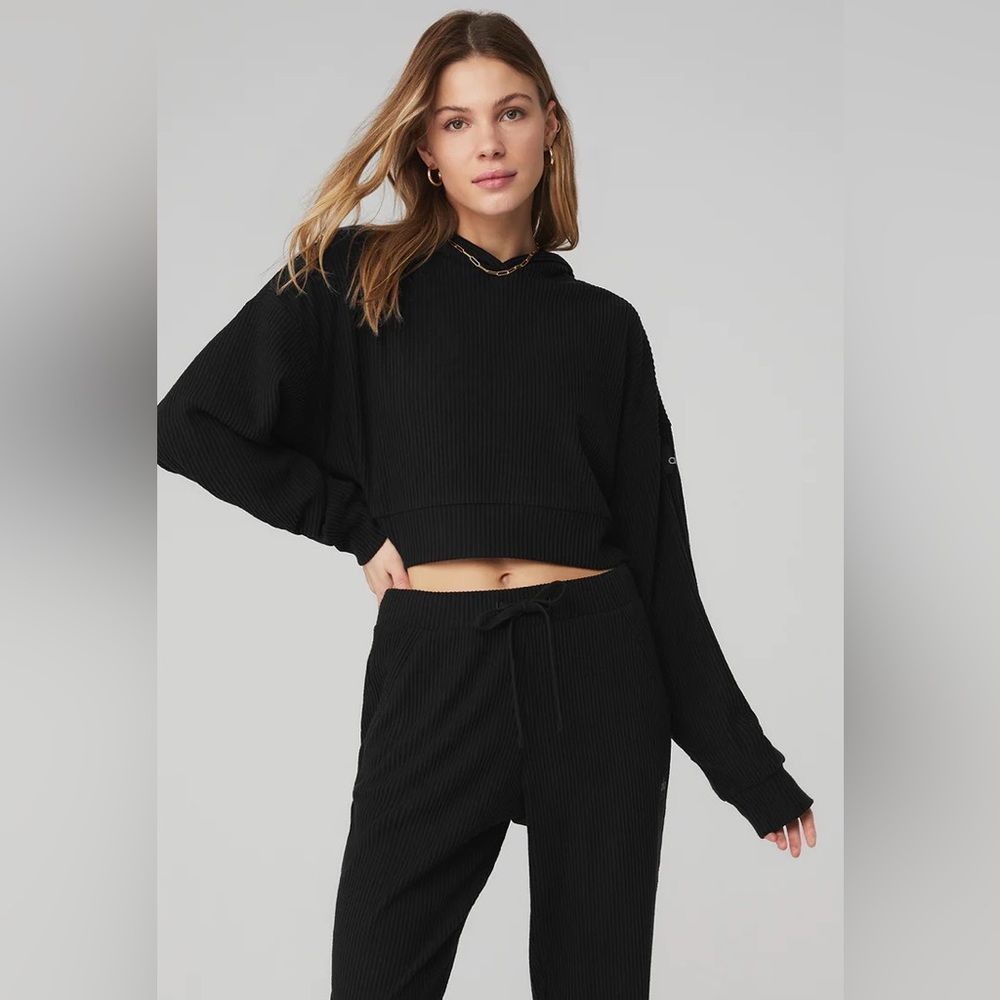 Alo Yoga Muse Hoodie, Size S, Black, NWT